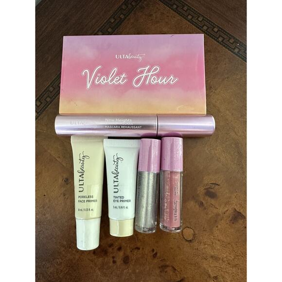 Ulta Beauty 6 Piece Gift Set Mascara Eyeshadow 2 Lip Gloss Face And Eye Primer - Picture 1 of 9
